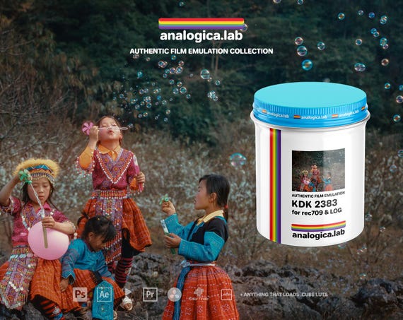 LUT KODAK 2383 35MM - Cube Lut For Rec709 & LOG - Film Emulation developed by analogicalab