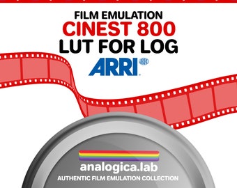 LUT CINEST 800 35MM Film Simulation, Professional Color Grading VideoLut PhotoLut filetype: .cube for Arri LogC3 Film Emulation