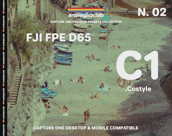 16MM FUJI FPE D65 Capture One Style - Desktop & Mobile Pc Mac iPad Pro C1 Preset .costyle - For Professional Photography