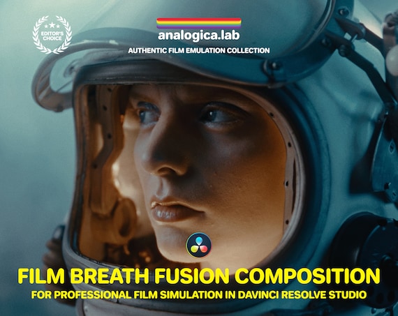 Film Breath Fusion Composition Node for Professional Color Grading DaVinci Resolve Studio, Handmade Analog Film Simulation, Color Fluttering