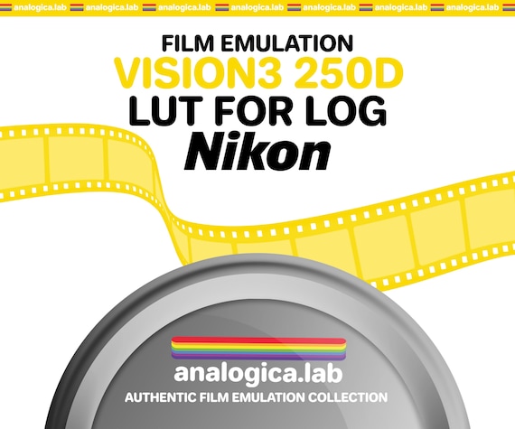 LUT KODAK VISION3 250D 35MM Film Simulation, Professional Color Grading VideoLut PhotoLut filetype: .cube for Nikon N-Log Film Emulation