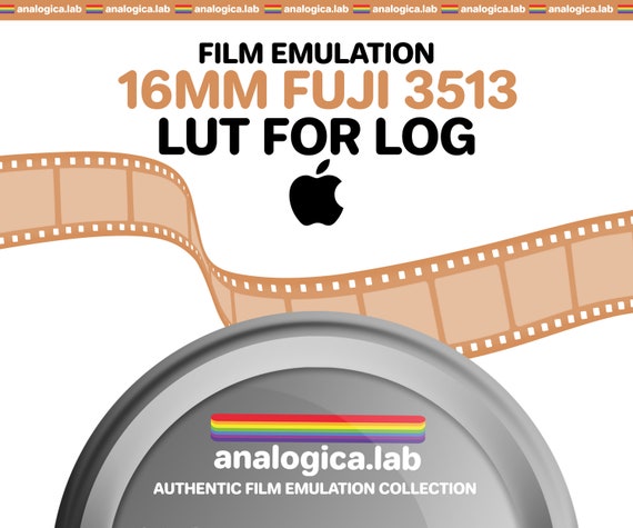LUT Super16 Fuji 3513 16MM Film Simulation, Professional Color Grading VideoLut iPhone filetype: .cube for Apple LOG Film Emulation