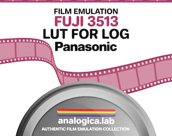 LUT Fuji 3513 35MM Film Simulation, Professional Color Grading Lumix Cameras filetype: .cube Panasonic V-Log Film Emulation