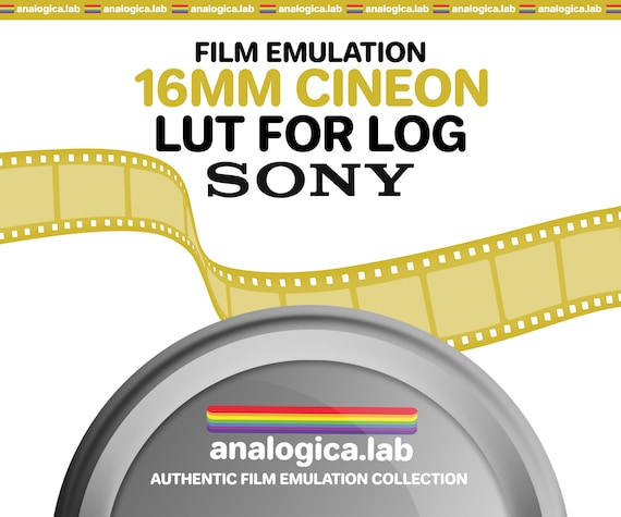 LUT Super16 CINEON 16MM Film Simulation, Professional Color Grading VideoLut PhotoLut filetype: .cube for SONY SLog3 Film Emulation