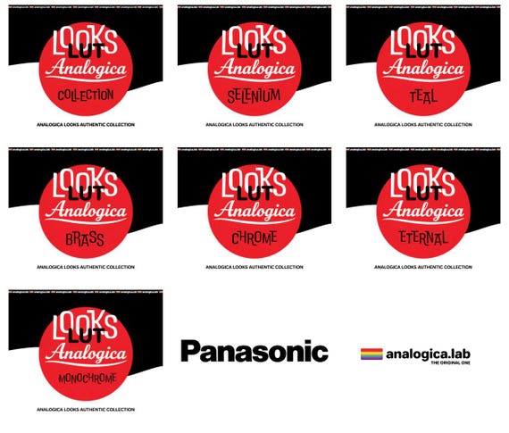 AnalogicaLooks Collection - LUT for RED Log3G10 - For Professional Filmmaking and Photography