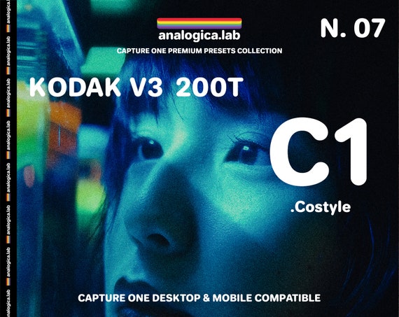 Capture One Preset KODAK V3 200T 35MM Film Simulation Premium Desktop & Mobile Pc Mac iPad Pro | C1 Presets .costyle | analogica.lab #07