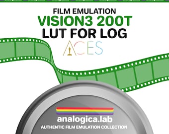 LUT KODAK VISION3 200T 35MM Film Simulation for Professional Color Grading VideoLut PhotoLut filetype: .cube for ACES ACEScct Film Emulation