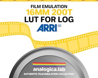 LUT Super16 KODAK 200T 16MM Film Simulation, Professional Color Grading VideoLut PhotoLut filetype: .cube for Arri LogC3 Film Emulation