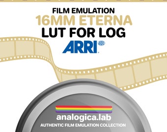 LUT FujiFilm ETERNA 500 16MM Film Simulation, Professional Color Grading VideoLut PhotoLut filetype: .cube for Arri LogC3 Film Emulation
