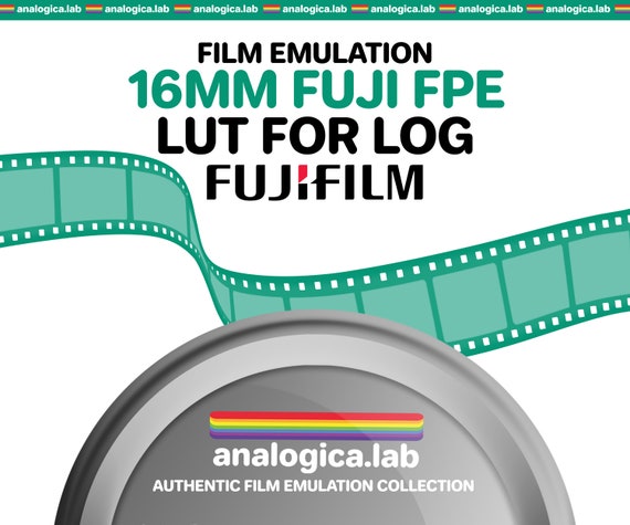 LUT Super16 Fuji FPE 16MM Film Simulation, Professional Color Grading VideoLut PhotoLut filetype: .cube for FUJI F-Log2 Film Emulation