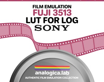 LUT Fuji 3513 35MM Film Simulation, Professional Color Grading VideoLut PhotoLut filetype: .cube for SONY SLog3 Film Emulation