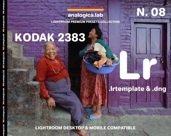 Kodak 2383 Film Lightroom Preset: Desktop & Mobile, Analog Lab #08 - For Professional Photography