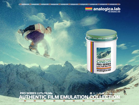 CINEON ProSeries LUTs FILMe - 10 Cube LUTs for High Precision Color Grading - Film Emulation developed by analogicalab