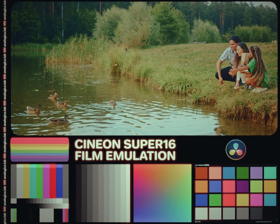 Super16 CINEON Power Grade for Professional Color Grading in DaVinci Resolve Studio Handcrafted Film Simulation S16 Film Look | analogicalab