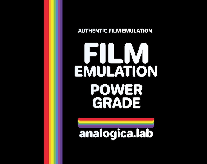 Featured listing image: Film Emulation PowerGrade for DaVinci Resolve Studio Desktop & iPad