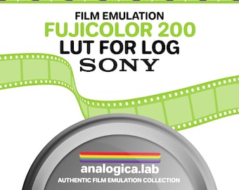 LUT FUJICOLOR C200 35MM Film Simulation, Professional Color Grading VideoLut PhotoLut filetype: .cube for SONY SLog3 Film Emulation