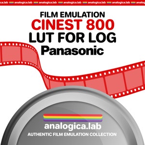 LUT CINEST 800 35MM Film Simulation, Professional Color Grading Lumix Cameras filetype: .cube Panasonic V-Log Film Emulation