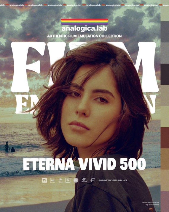 16MM FUJI ETERNA 500 - Film Emulation LUTs for Rec709 & LOG - For Professional Filmmaking and Photography