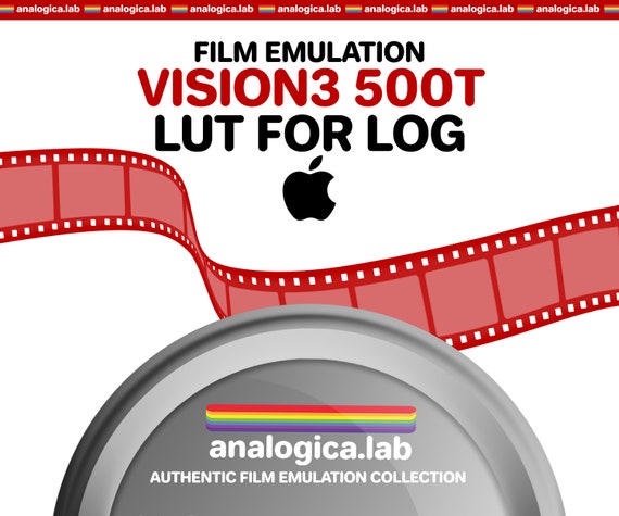 LUT KODAK VISION3 500T 35MM Film Simulation, Professional Color Grading VideoLut iPhone filetype: .cube for Apple LOG Film Emulation