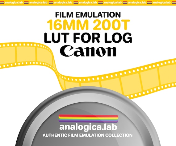 LUT Super16 KODAK 200T 16MM Film Simulation, Professional Color Grading VideoLut PhotoLut filetype: .cube for Canon Log3 Film Emulation