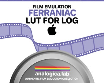 LUT FERRANIACOLOR 35MM Film Simulation, Professional Color Grading VideoLut iPhone filetype: .cube for Apple LOG Film Emulation