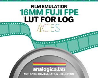 LUT Super16 Fuji FPE 16MM Film Simulation for Professional Color Grading VideoLut PhotoLut filetype: .cube for ACES ACEScct Film Emulation