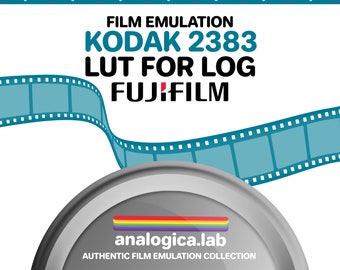 LUT KODAK 2383 D55 D60 D65 35MM Film Simulation, Professional Color Grading VideoLut PhotoLut filetype: .cube for FUJI F-Log2 Film Emulation