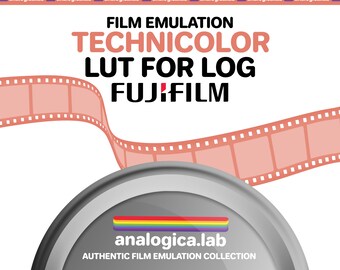 LUT TECHNICOLOR Film Simulation, Professional Color Grading VideoLut PhotoLut filetype: .cube for FUJI F-Log2 Film Emulation