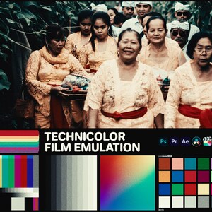 LUT テクニカラー 35 MM フィルムシミュレーション プロフェッショナルカラーグレーディング VideoLut PhotoLut ファイルタイプ: .cube、Rec709 および LOG フィルムエミュレーション用
