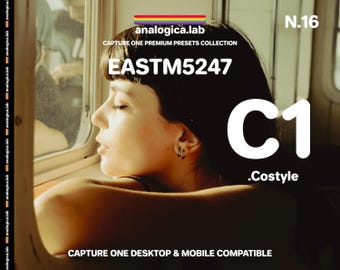 35MM EASTMAN - Capture One Style - Desktop & Mobile Pc Mac iPad Pro C1 Preset .costyle - For Professional Photography