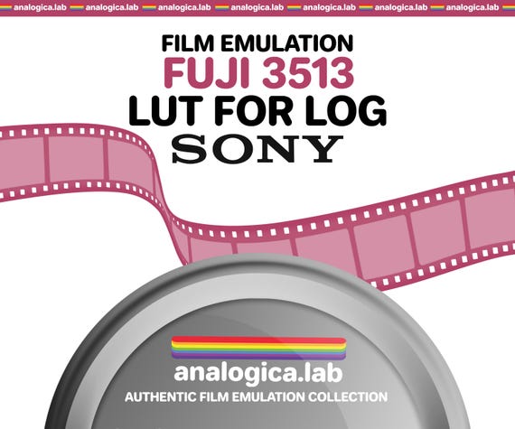 LUT Fuji 3513 35MM Film Simulation, Professional Color Grading VideoLut PhotoLut filetype: .cube for Sony S-Log3 Film Emulation