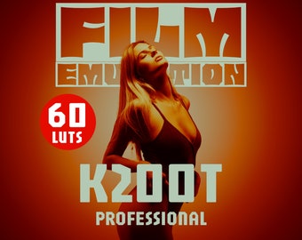 60 LUTs 16MM KODAK 200T Film Emulation for Professional Color Grading Photo & Video Editing