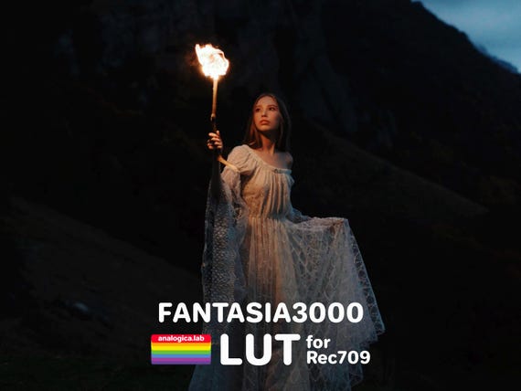 LUT FANTASIA 3000 Film Simulation Professional Color Grading VideoLut PhotoLut filetype: .cube for Rec709 Film Emulation