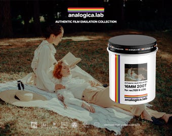 LUT Super16 KODAK 200T, 16MM Film Simulation, Professional Color Grading, VideoLut, PhotoLut, filetype: .cube for LOG, Rec709, LUTs, Presets