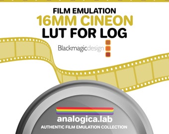 LUT Super16 CINEON 16MM Film Simulation for Professional Color Grading Bmpcc Cameras filetype: .cube for BMD Gen5 Film Emulation