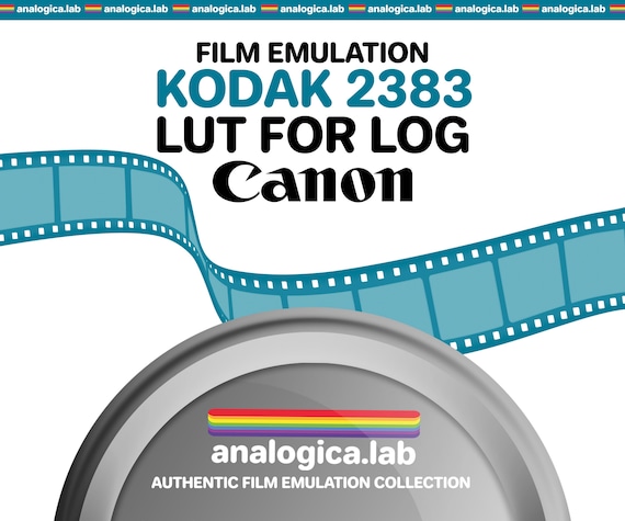 LUT KODAK 2383 D55 D60 D65 35MM Film Simulation, Professional Color Grading VideoLut PhotoLut filetype: .cube for Canon Log3 Film Emulation