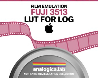 LUT Fuji 3513 35MM Film Simulation, Professional Color Grading VideoLut iPhone filetype: .cube for Apple LOG Film Emulation