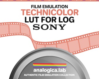 LUT TECHNICOLOR Film Simulation, Professional Color Grading VideoLut PhotoLut filetype: .cube for SONY SLog3 Film Emulation