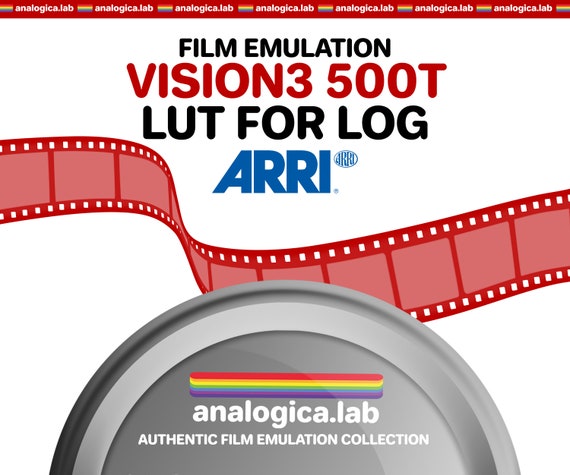 LUT KODAK VISION3 500T 35MM Film Simulation, Professional Color Grading VideoLut PhotoLut filetype: .cube for Arri LogC3 Film Emulation