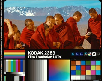 35MM KODAK 2383 - Film Emulation LUTs for Rec709 - For Professional Filmmaking and Photography 