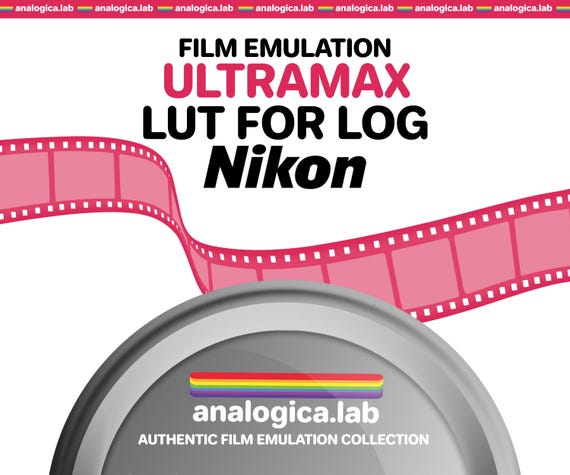 LUT KODAK UltraMax 35MM Film Simulation, Professional Color Grading VideoLut PhotoLut filetype: .cube for Nikon N-Log Film Emulation