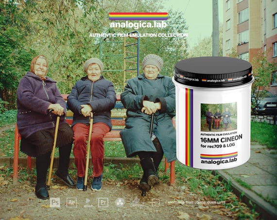 16MM CINEON OG - Film Emulation LUTs for Rec709 - For Professional Filmmaking and Photography