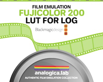 LUT FUJICOLOR C200 35MM Film Simulation for Professional Color Grading Bmpcc Cameras filetype: .cube for BMD Gen5 Film Emulation