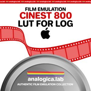 LUT CINEST 800 35MM Film Simulation, Professional Color Grading VideoLut iPhone filetype: .cube for Apple LOG Film Emulation