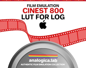 LUT CINEST 800 35MM Film Simulation, Professional Color Grading VideoLut iPhone filetype: .cube for Apple LOG Film Emulation