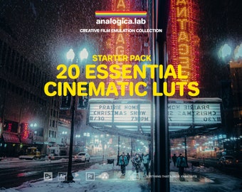 20 LUTs Essential Cinematic .cube