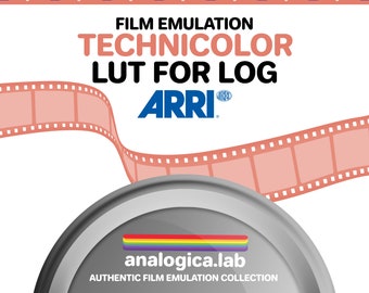 LUT TECHNICOLOR Film Simulation, Professional Color Grading VideoLut PhotoLut filetype: .cube for Arri LogC3 Film Emulation