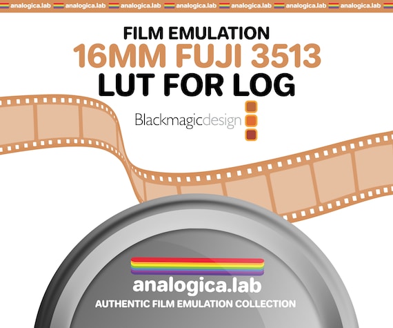 LUT Super16 Fuji 3513 16MM Film Simulation for Professional Color Grading Bmpcc Cameras filetype: .cube for BMD Gen5 Film Emulation