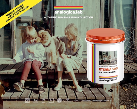 16MM FUJI ETERNA 500 - Film Emulation LUTs for Rec709 & LOG - For Professional Filmmaking and Photography 