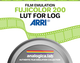 LUT FUJICOLOR C200 35MM Film Simulation, Professional Color Grading VideoLut PhotoLut filetype: .cube for Arri LogC3 Film Emulation